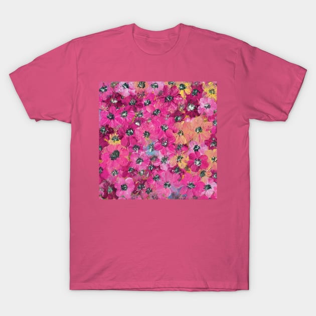 pink flowers T-Shirt by YKWON